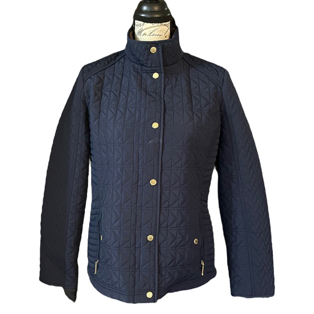 Weatherproof Quilted Blue Soft Faux Fur Lined Jacket Size Large